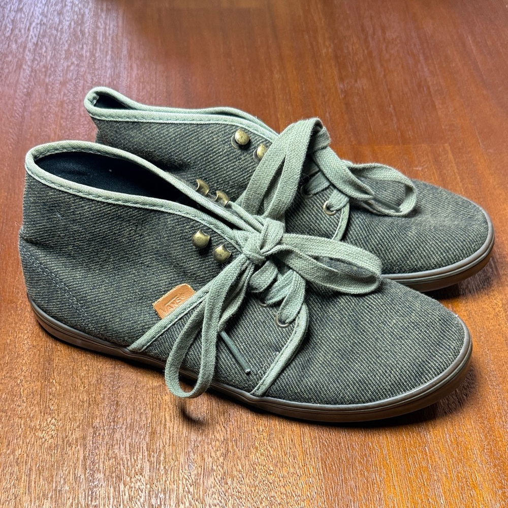 Vans Olive Green High-Top ladies Shoes